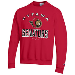 NHL Ottawa Senators Champion Eco Powerblend Crewneck Sweatshirt - Red