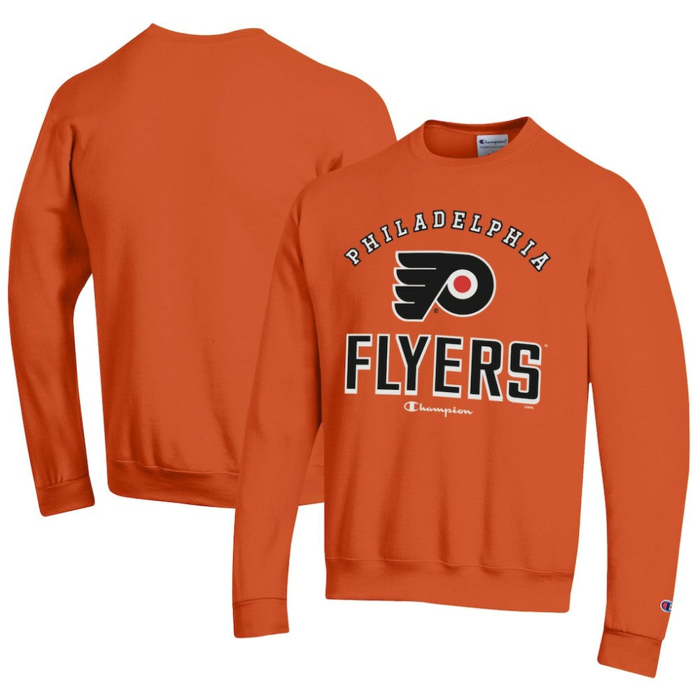 NHL Philadelphia Flyers Champion Eco Powerblend Crewneck Sweatshirt - Orange