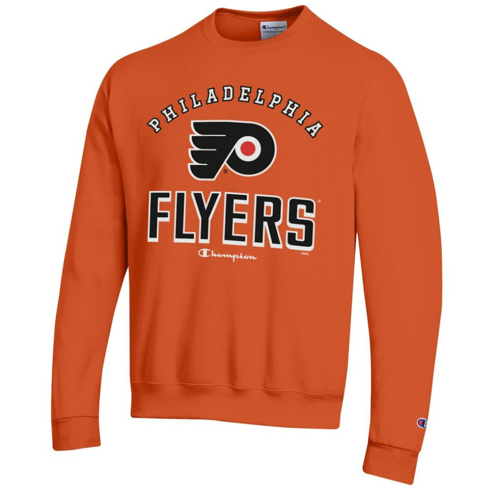 NHL Philadelphia Flyers Champion Eco Powerblend Crewneck Sweatshirt - Orange