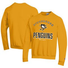 NHL Pittsburgh Penguins Champion Eco Powerblend Crewneck Sweatshirt - Gold