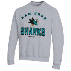 NHL San Jose Sharks Champion Eco Powerblend Crewneck Sweatshirt - Gray