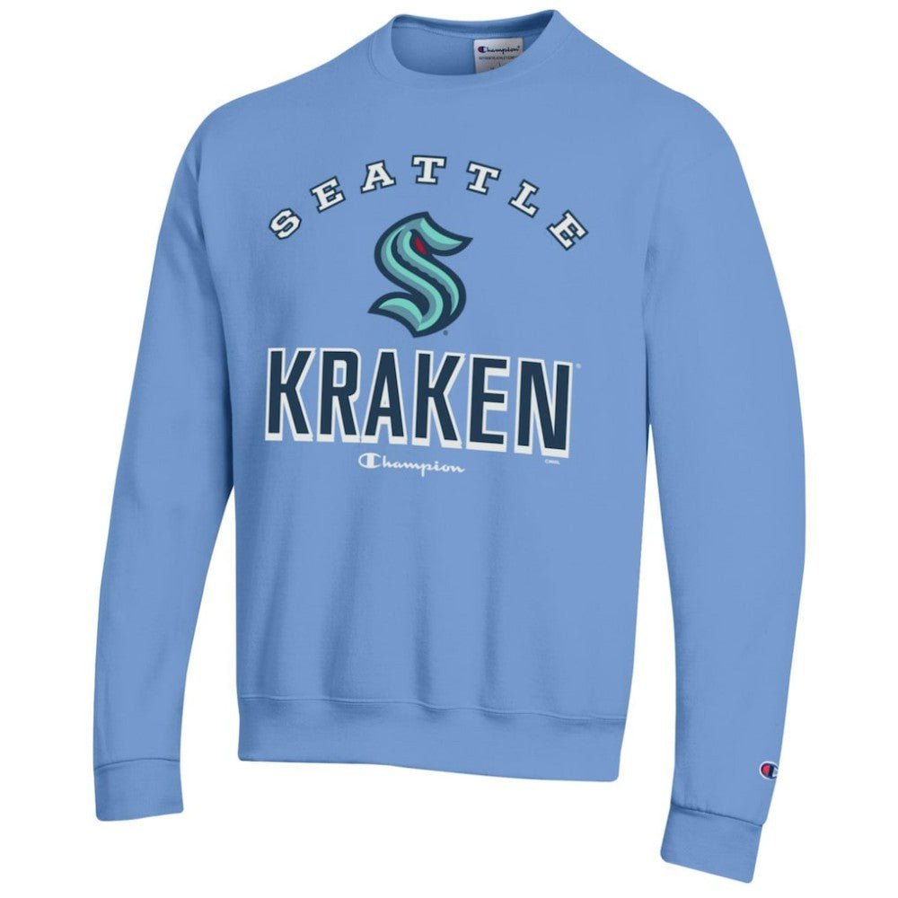 NHL Seattle Kraken Champion Eco Powerblend Crewneck Sweatshirt - Light Blue
