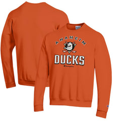 NHL Anaheim Ducks Champion Eco Powerblend Crewneck Sweatshirt - Orange