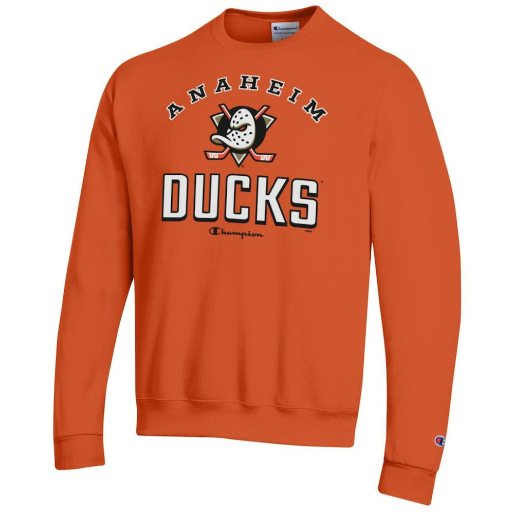 NHL Anaheim Ducks Champion Eco Powerblend Crewneck Sweatshirt - Orange