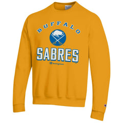 NHL Buffalo Sabres Champion Eco Powerblend Crewneck Sweatshirt - Gold