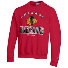NHL Chicago Blackhawks Champion Eco Powerblend Crewneck Sweatshirt - Red