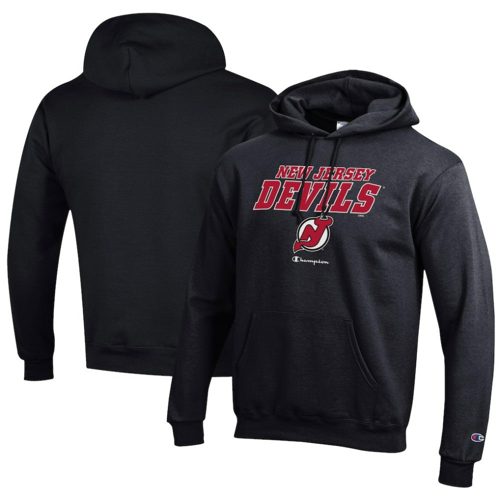 NHL New Jersey Devils Champion Eco Powerblend Pullover Hoodie - Black