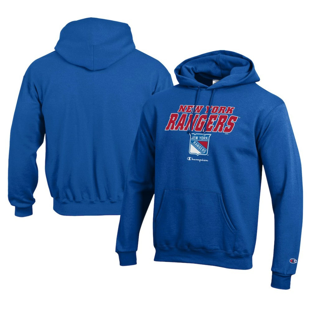 NHL New York Rangers Champion Eco Powerblend Pullover Hoodie - Royal