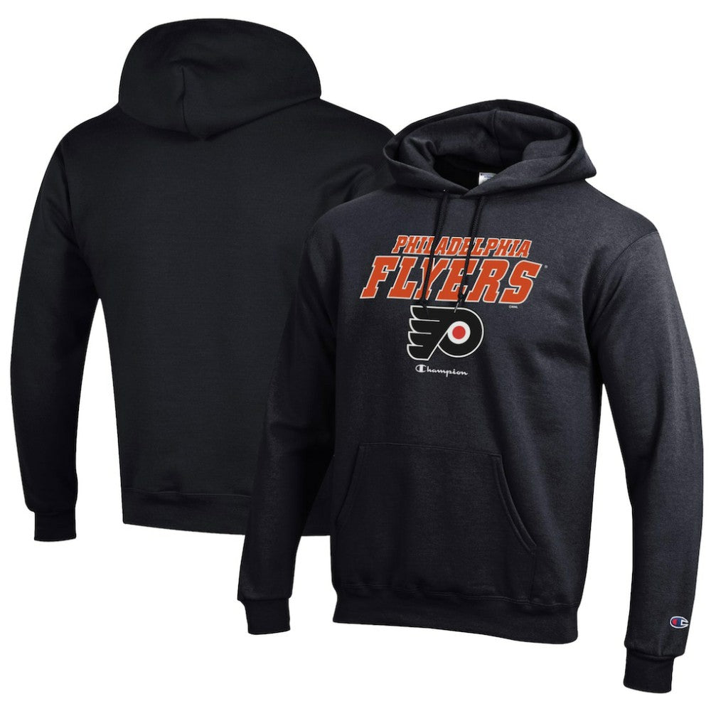 NHL Philadelphia Flyers Champion Eco Powerblend Pullover Hoodie - Black
