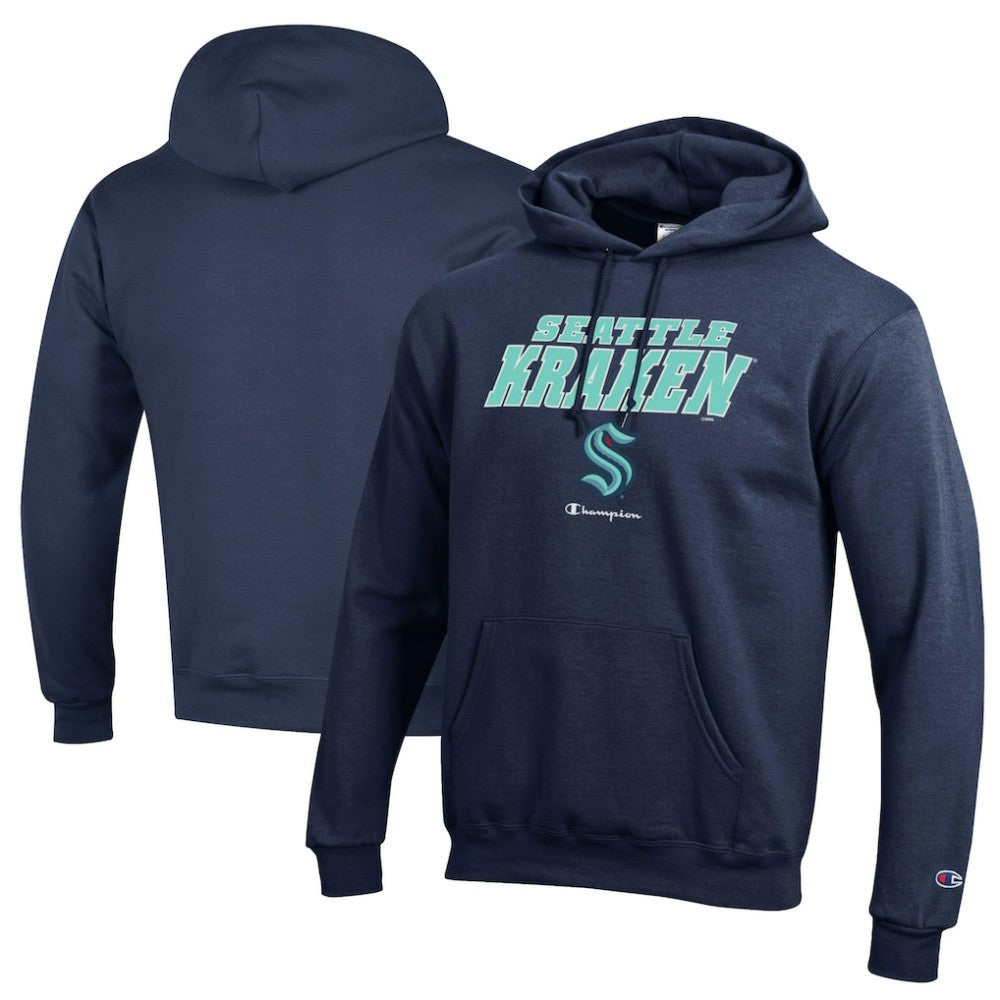 NHL Seattle Kraken Champion Eco Powerblend Pullover Hoodie - Deep Sea Blue