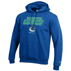 NHL Vancouver Canucks Champion Eco Powerblend Pullover Hoodie - Royal