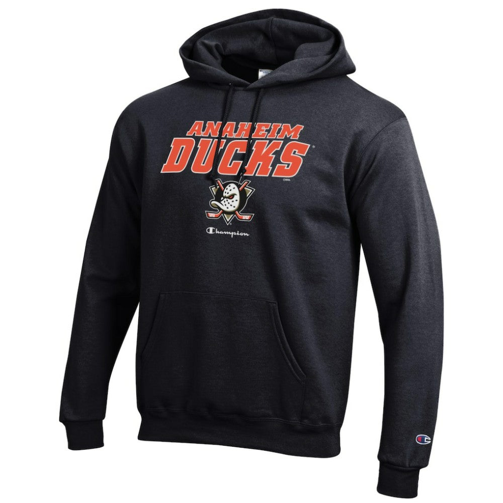 NHL Anaheim Ducks Champion Eco Powerblend Pullover Hoodie - Black