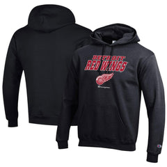NHL Detroit Red Wings Champion Eco Powerblend Pullover Hoodie - Black
