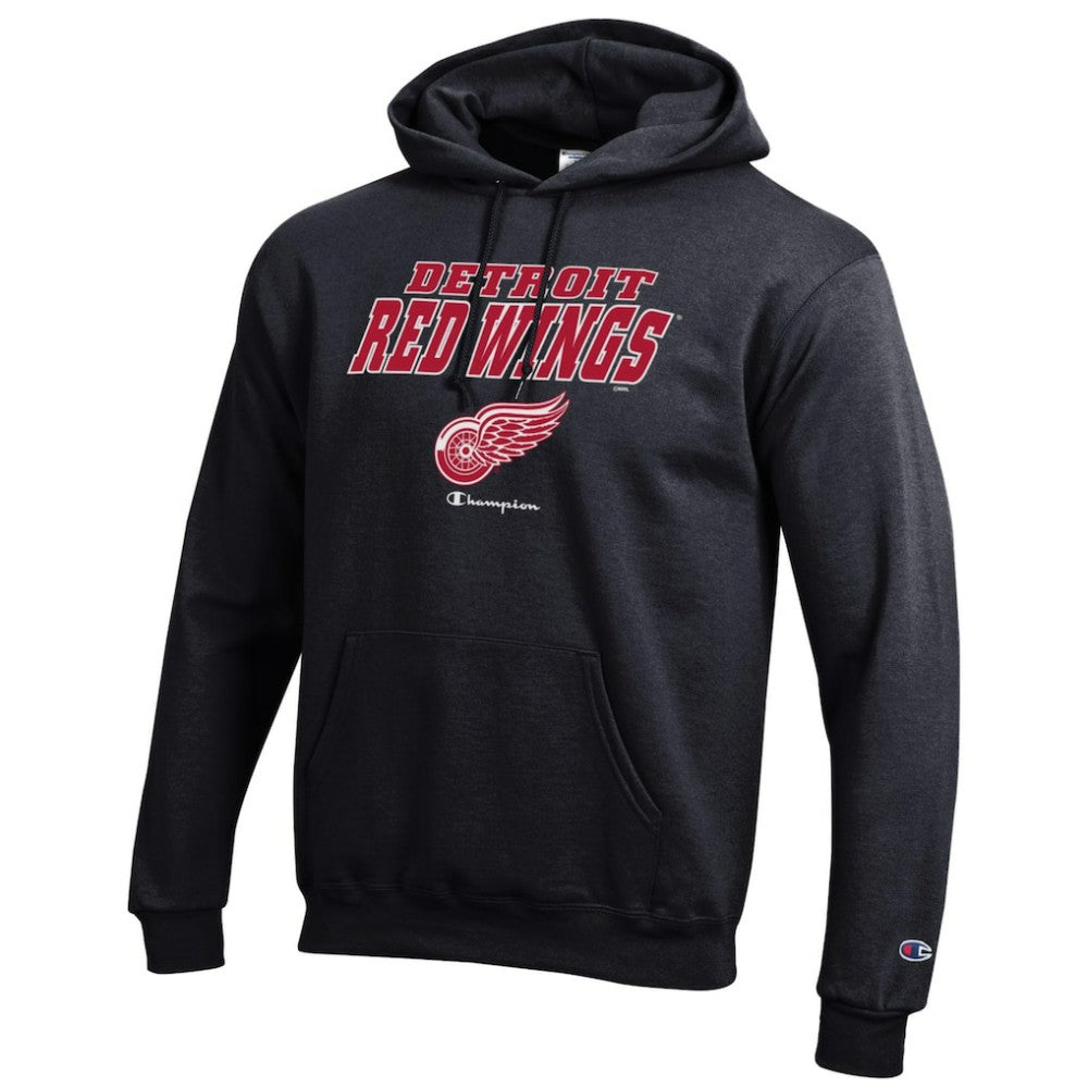 NHL Detroit Red Wings Champion Eco Powerblend Pullover Hoodie - Black