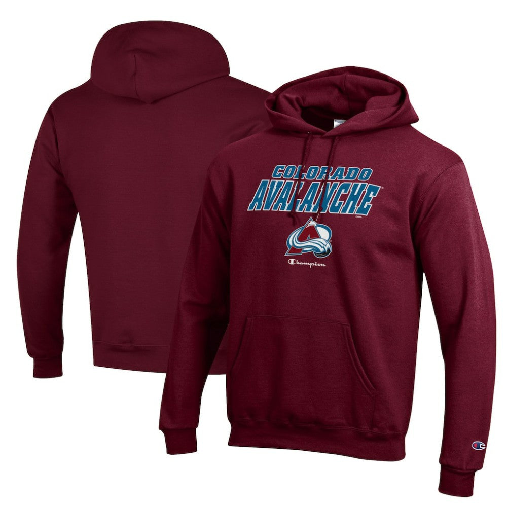 NHL Colorado Avalanche Champion Eco Powerblend Pullover Hoodie - Burgundy