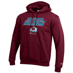 NHL Colorado Avalanche Champion Eco Powerblend Pullover Hoodie - Burgundy