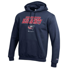 NHL Columbus Blue Jackets Champion Eco Powerblend Pullover Hoodie - Navy