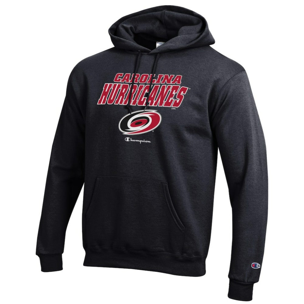 NHL Carolina Hurricanes Champion Eco Powerblend Pullover Hoodie - Black