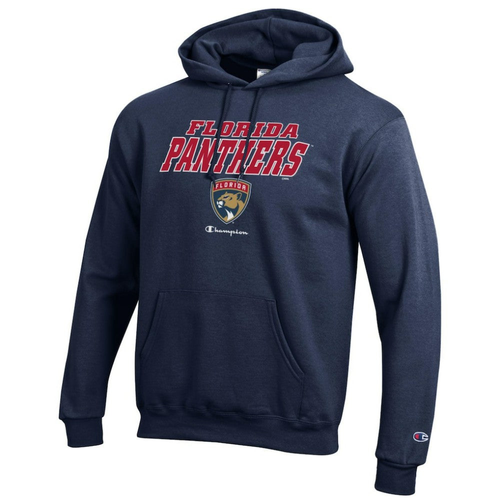 NHL Florida Panthers Champion Eco Powerblend Pullover Hoodie - Navy