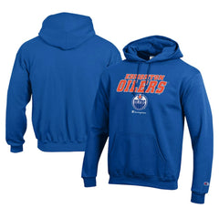 NHL Edmonton Oilers Champion Eco Powerblend Pullover Hoodie - Royal