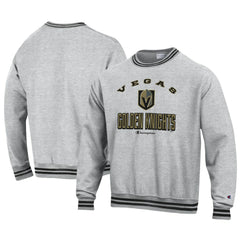 NHL Vegas Golden Knights Champion Reverse Weave Yarn Dye Pullover Sweatshirt - Heather Gray