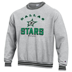 NHL Dallas Stars Champion Reverse Weave Yarn Dye Pullover Sweatshirt - Heather Gray