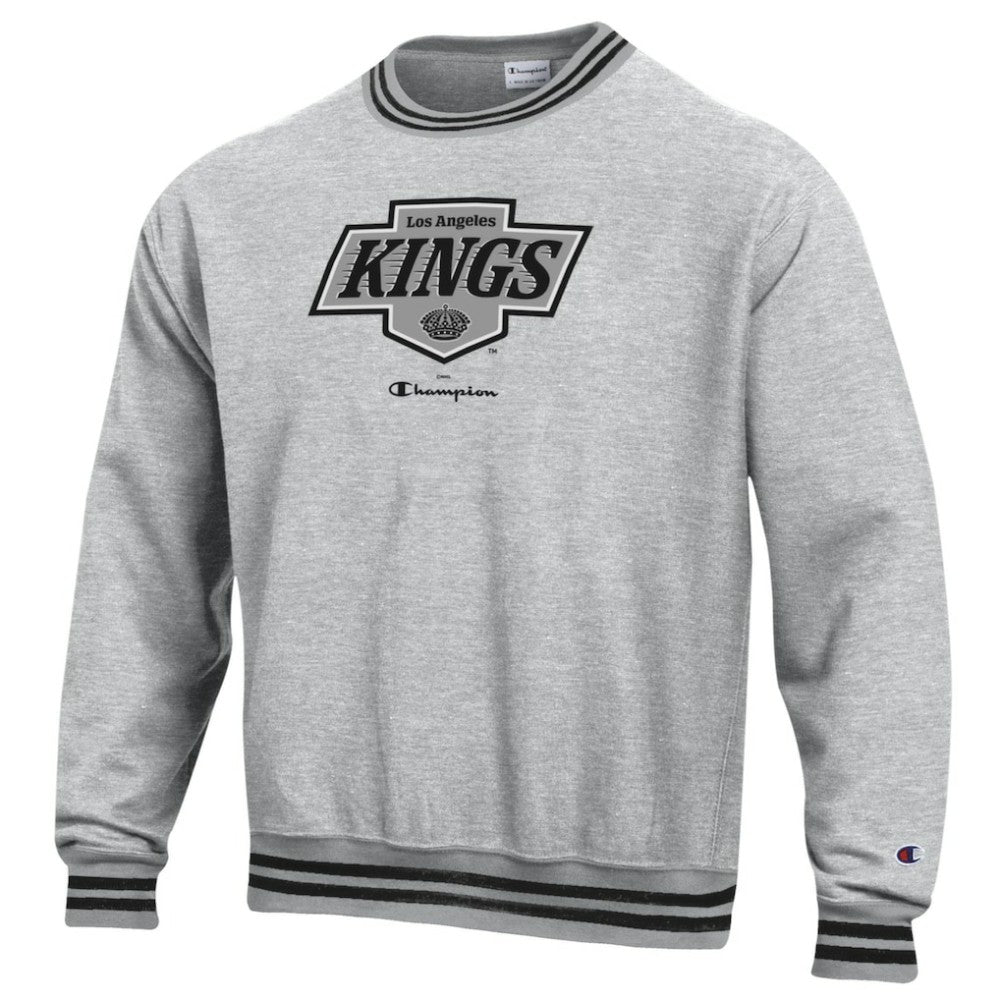 NHL Los Angeles Kings Champion Reverse Weave Yarn Dye Pullover Sweatshirt - Heather Gray