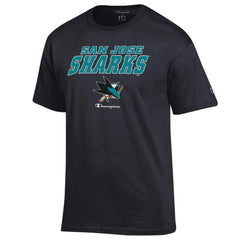 NHL San Jose Sharks Champion Jersey T-Shirt - Black