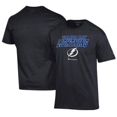 NHL Tampa Bay Lightning Champion Jersey T-Shirt - Black