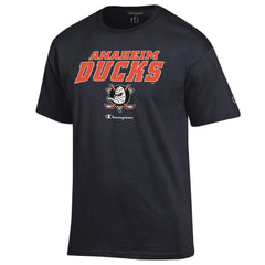 NHL Anaheim Ducks Champion Jersey T-Shirt - Black