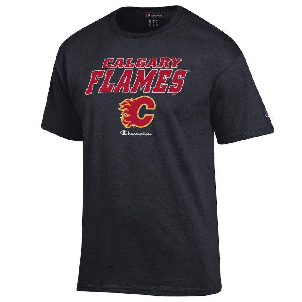 NHL Calgary Flames Champion Jersey T-Shirt - Black
