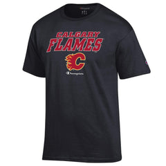 NHL Calgary Flames Champion Jersey T-Shirt - Black