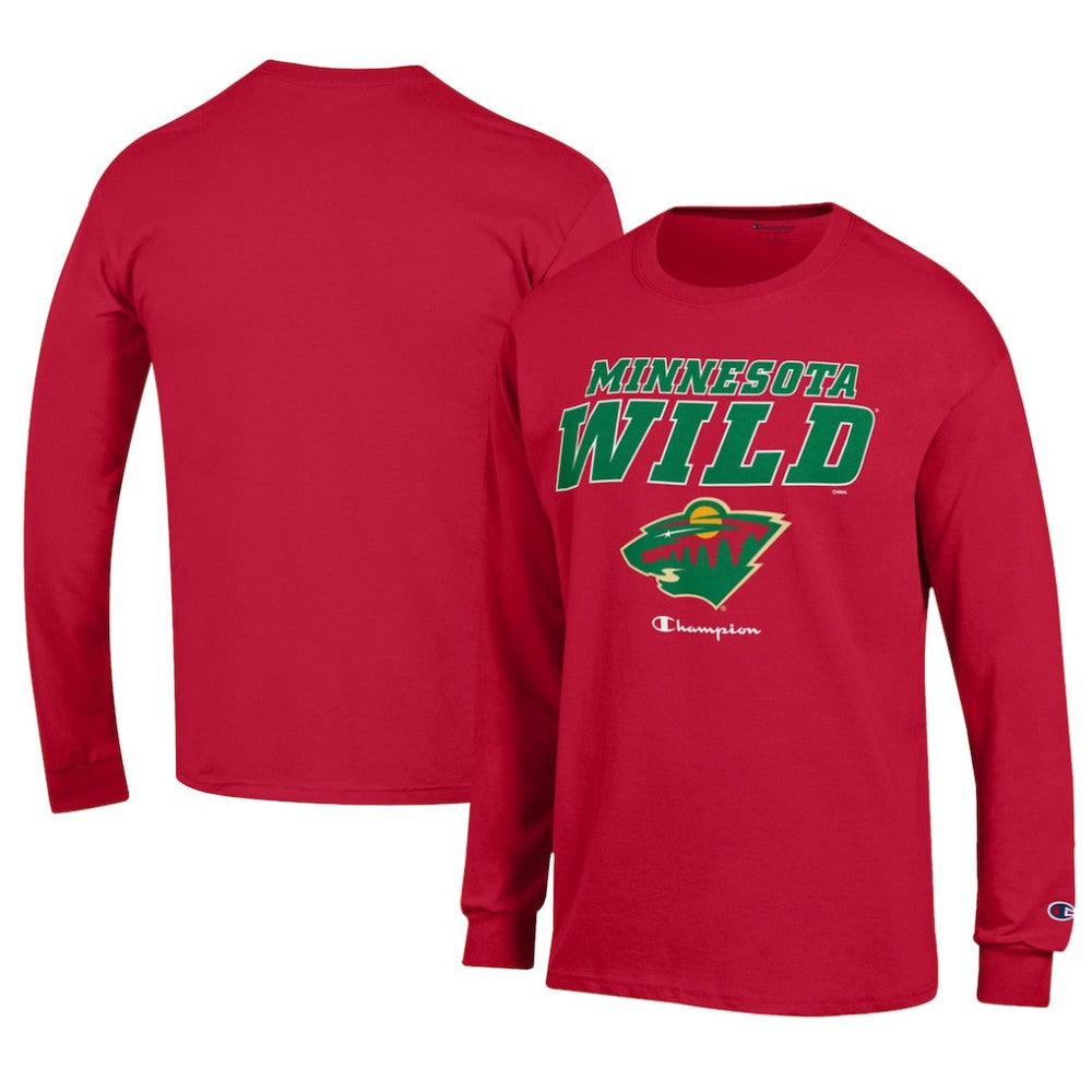 NHL Minnesota Wild Champion Long-Sleeve Jersey T-Shirt - Red