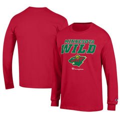 NHL Minnesota Wild Champion Long-Sleeve Jersey T-Shirt - Red