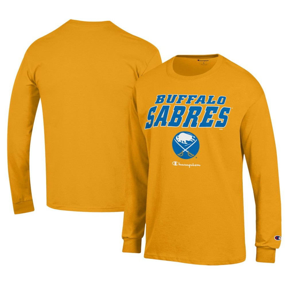 NHL Buffalo Sabres Champion Long-Sleeve Jersey T-Shirt - Gold