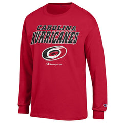 NHL Carolina Hurricanes Champion Long-Sleeve Jersey T-Shirt - Red