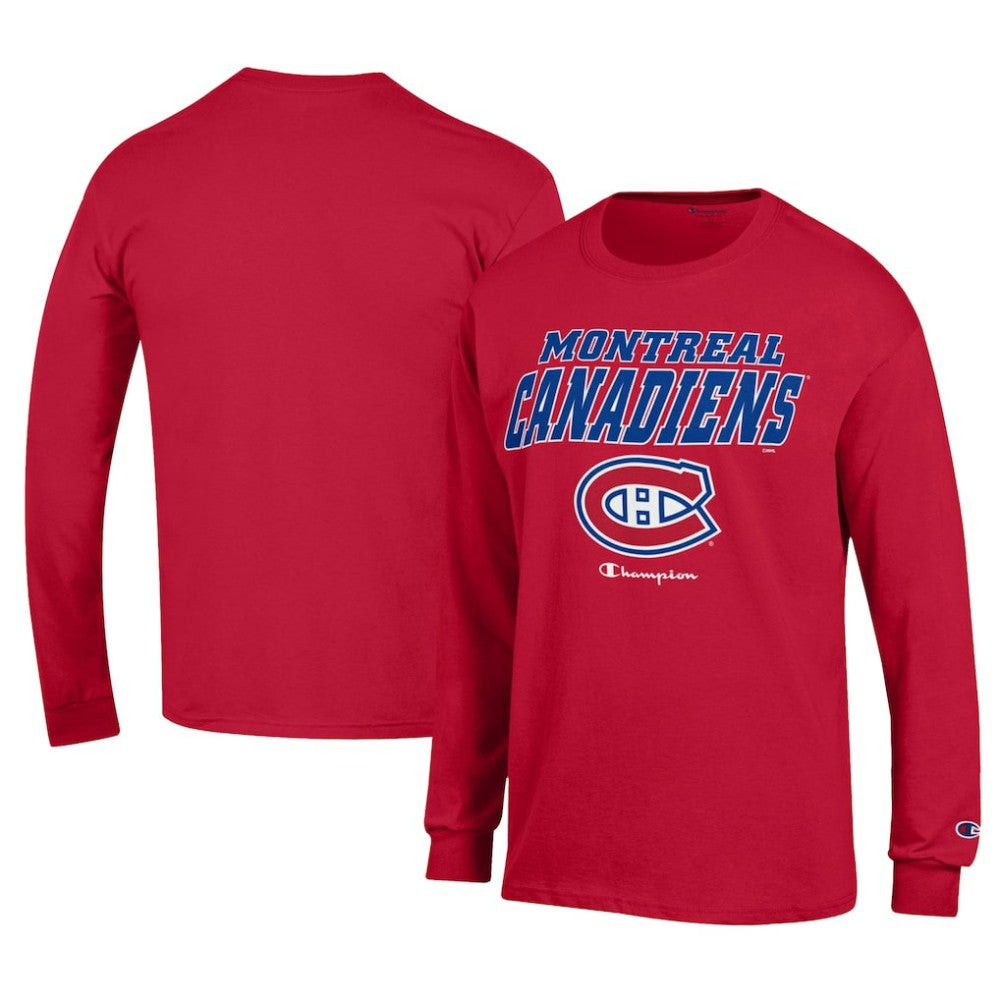 NHL Montreal Canadiens Champion Long-Sleeve Jersey T-Shirt - Red