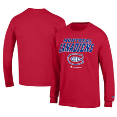 NHL Montreal Canadiens Champion Long-Sleeve Jersey T-Shirt - Red