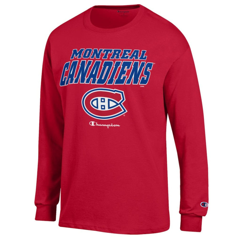 NHL Montreal Canadiens Champion Long-Sleeve Jersey T-Shirt - Red