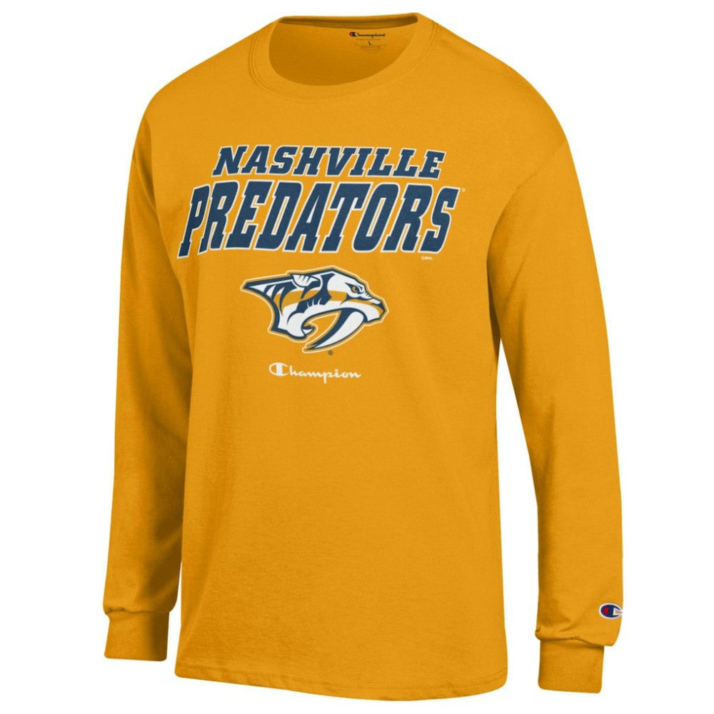 NHL Nashville Predators Champion Long-Sleeve Jersey T-Shirt - Gold