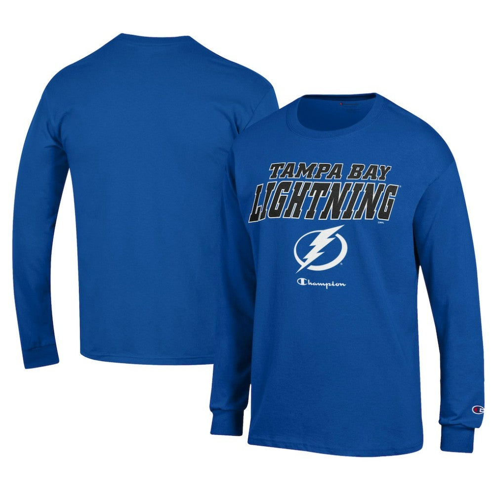 NHL Tampa Bay Lightning Champion Long-Sleeve Jersey T-Shirt - Royal