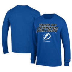 NHL Tampa Bay Lightning Champion Long-Sleeve Jersey T-Shirt - Royal
