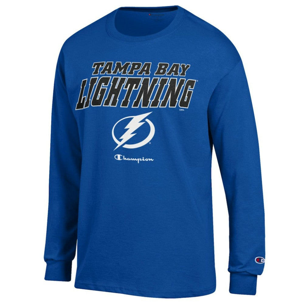 NHL Tampa Bay Lightning Champion Long-Sleeve Jersey T-Shirt - Royal