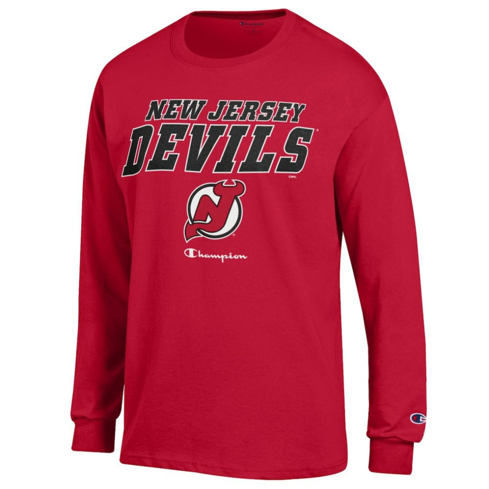 NHL New Jersey Devils Champion Long-Sleeve Jersey T-Shirt - Red
