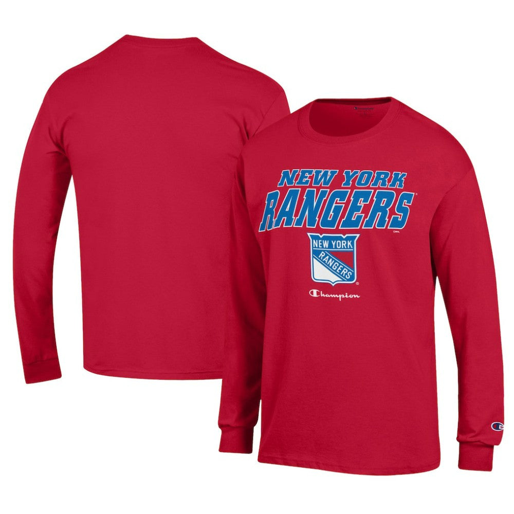 NHL New York Rangers Champion Long-Sleeve Jersey T-Shirt - Red
