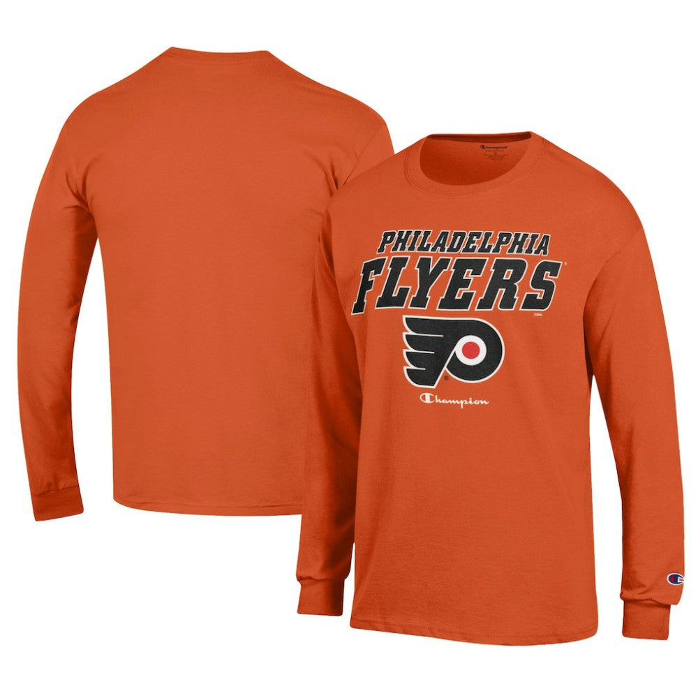 NHL Philadelphia Flyers Champion Long-Sleeve Jersey T-Shirt - Orange