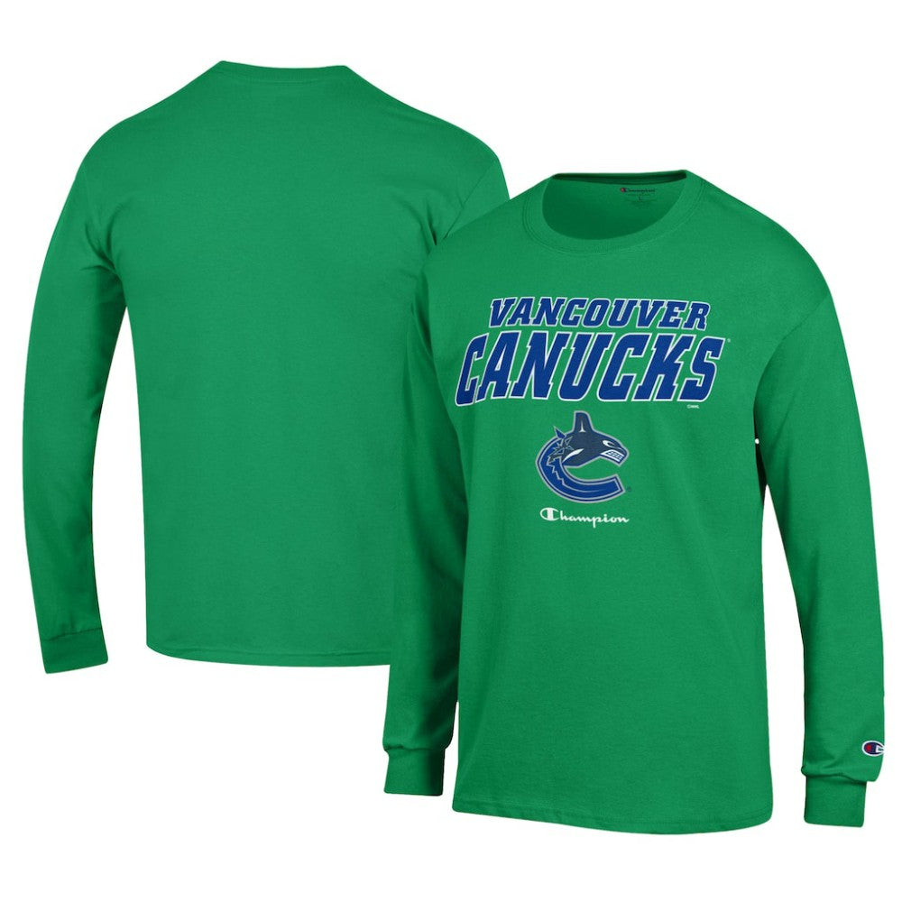 NHL Vancouver Canucks Champion Long-Sleeve Jersey T-Shirt - Green