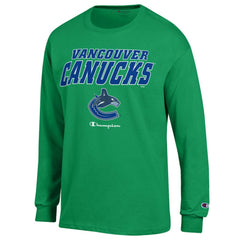 NHL Vancouver Canucks Champion Long-Sleeve Jersey T-Shirt - Green