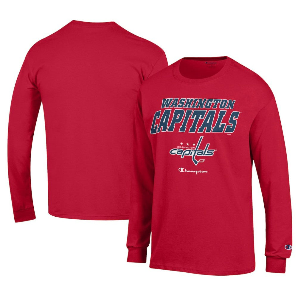NHL Washington Capitals Champion Long-Sleeve Jersey T-Shirt - Red