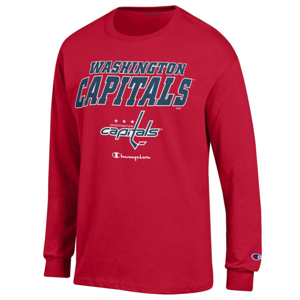 NHL Washington Capitals Champion Long-Sleeve Jersey T-Shirt - Red